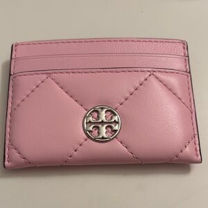 Tory Burch Pink Willa soft Leather Card Holder NWT